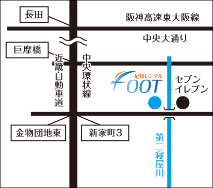 大阪八尾センター地図